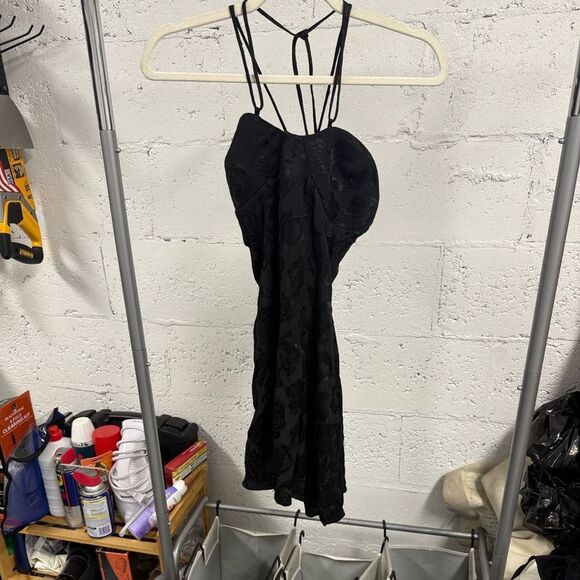 Black Strappy Mini Dress For Love and Lemons Melody Rose Dress - Size Medium - Picture 7 of 8